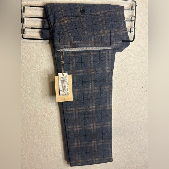 Cavana Men Slim Fit Checked Trouser - Picture 9 of 10